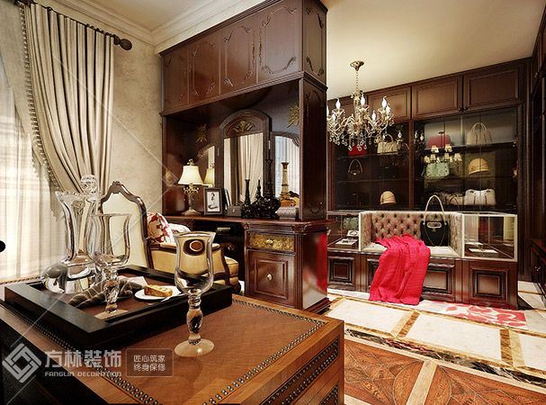 书房角度1装修效果图