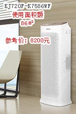 空净蓝旋风AX7000系列，空气净化器，香槟金色 KJ720F-K7586WF