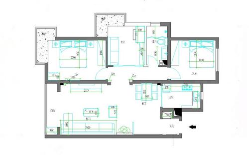 伯爵源筑117㎡简欧风格