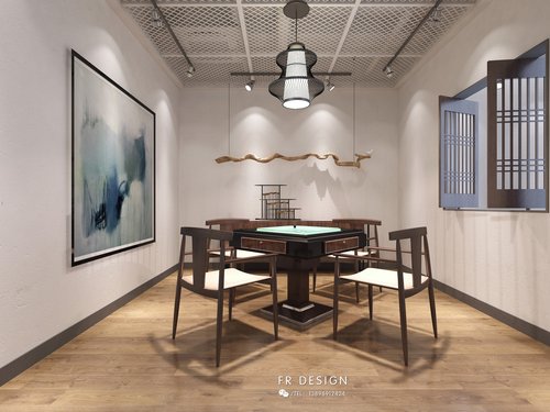 微筑茶舍150㎡中式风格