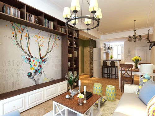 金地悦峰111㎡欧美风情