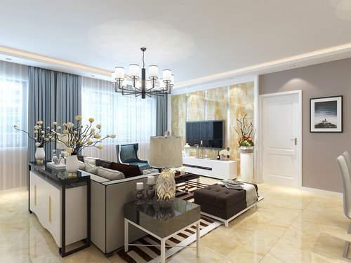 金地铁西檀府88㎡现代简约