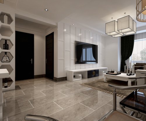 金地悦峰88㎡新中式风格