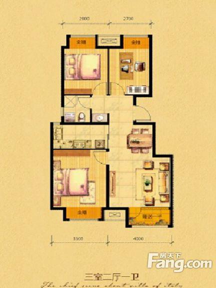 荣盛香缇澜山88㎡现代简约