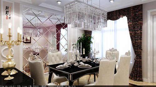 金地悦峰177㎡简欧风格