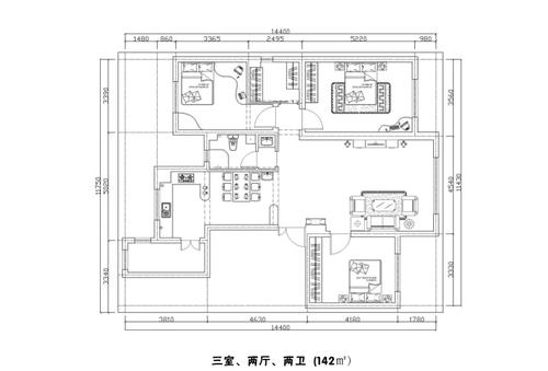泰莱首园138㎡地中海风格