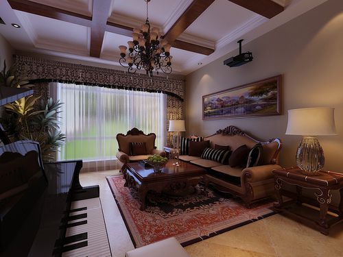 银河丽湾二期丽湾上品150㎡美式风格