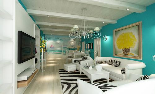 金地檀溪门市89㎡地中海风格