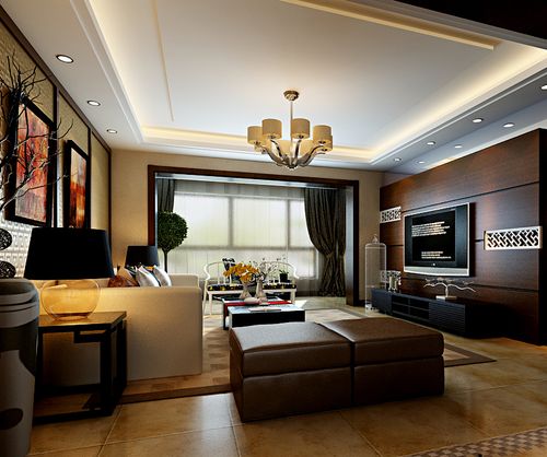 远洋和平府110㎡中式风格