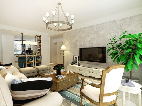 金地悦峰118㎡混搭风格