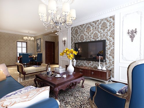 金地悦峰90㎡欧美风情