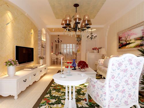 中房上东花墅91㎡田园风格