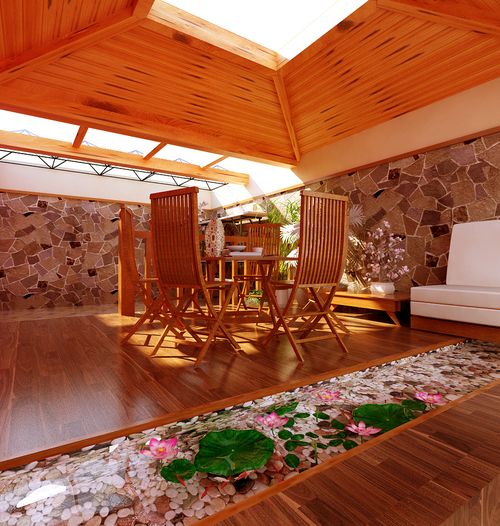 听雨观澜流水别墅240㎡乡村