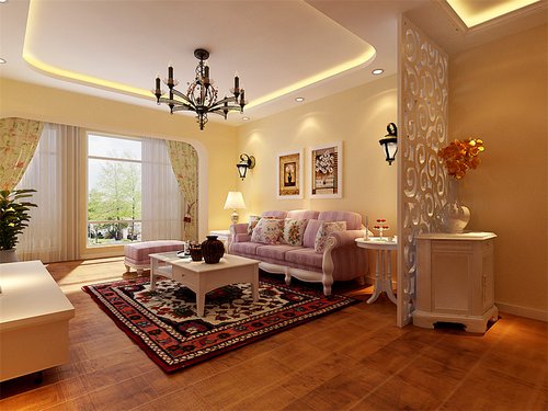 金地悦峰90㎡田园风格