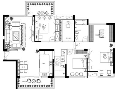 中南世纪城150㎡现代简约