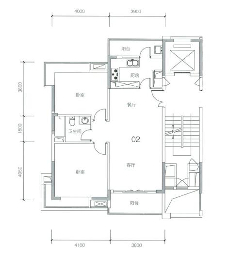 金地悦峰99㎡现代简约