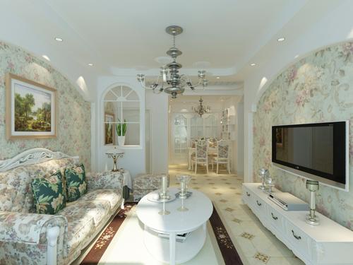 金辉湖畔里97㎡田园风格