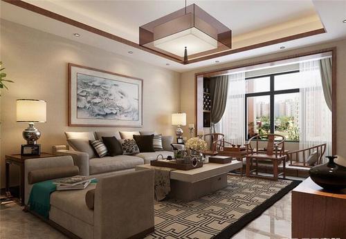 伯爵源筑97㎡中式风格