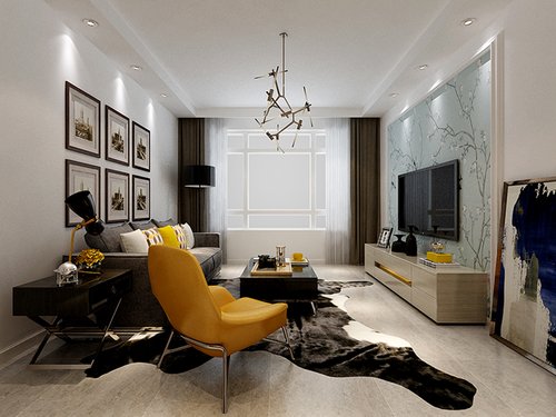 金辉湖畔里71㎡现代简约