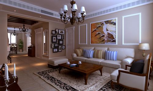 金地悦峰133㎡地中海风格