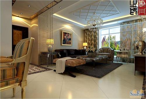 晨兴翰林水郡120㎡欧美风情