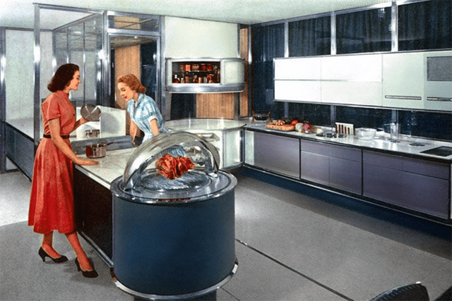 50年代的未来厨房概念是什么样？