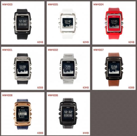 更智能时尚MetaM1智能手表1500元人民币起售