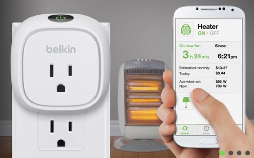 用户可以使用手机来管理智能产品(图片源自belkin)
