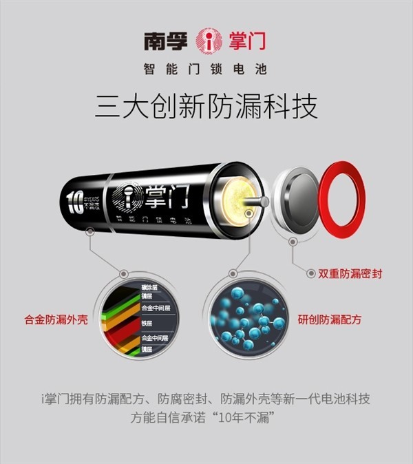 南孚推超级电池：10年不漏液