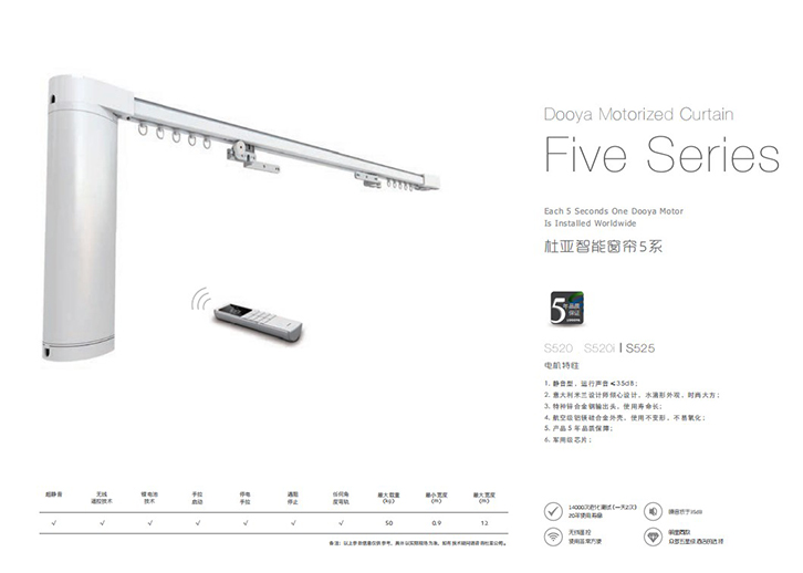 智能电动窗帘：超高空间的升降对开帘